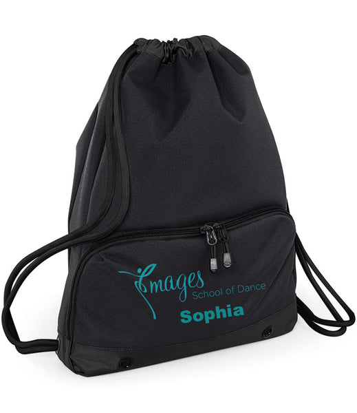 Images School of Dance Premium Drawstring Bag