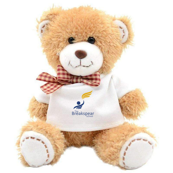 The Breakspear School Teddy with school logo t-shirt