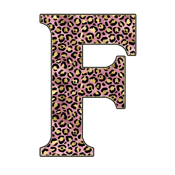 Leopard print alphabet Water Bottle