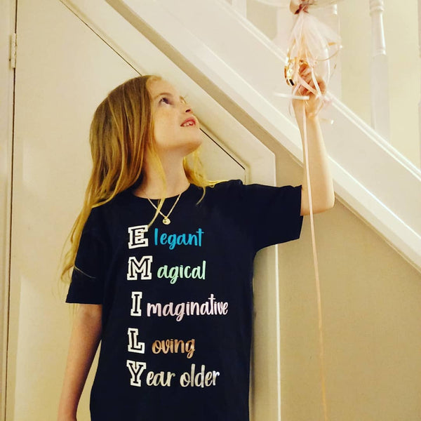 Kids Short sleeve t shirt Custom Design Hawkins Personalised