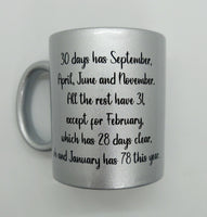 Glitter Mug - January Birthday