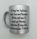 Glitter Mug - January Birthday