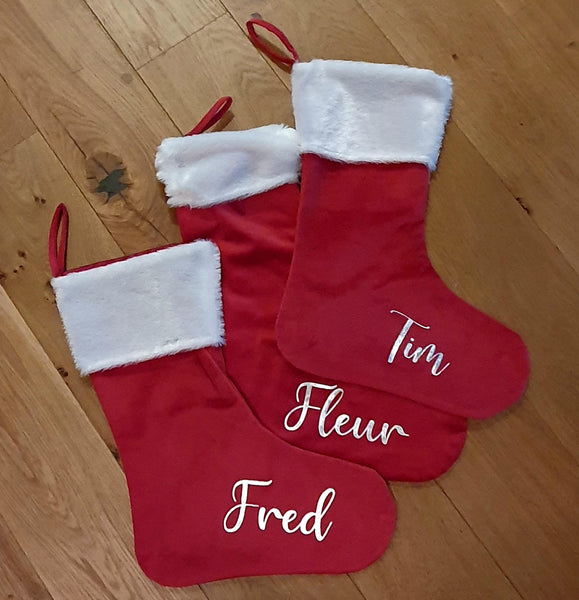 Luxury Lined Christmas Stockings and Sacks