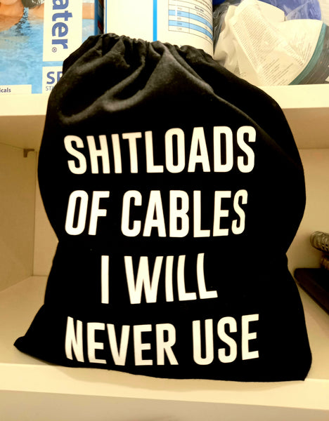 Shitloads of cables storage bag